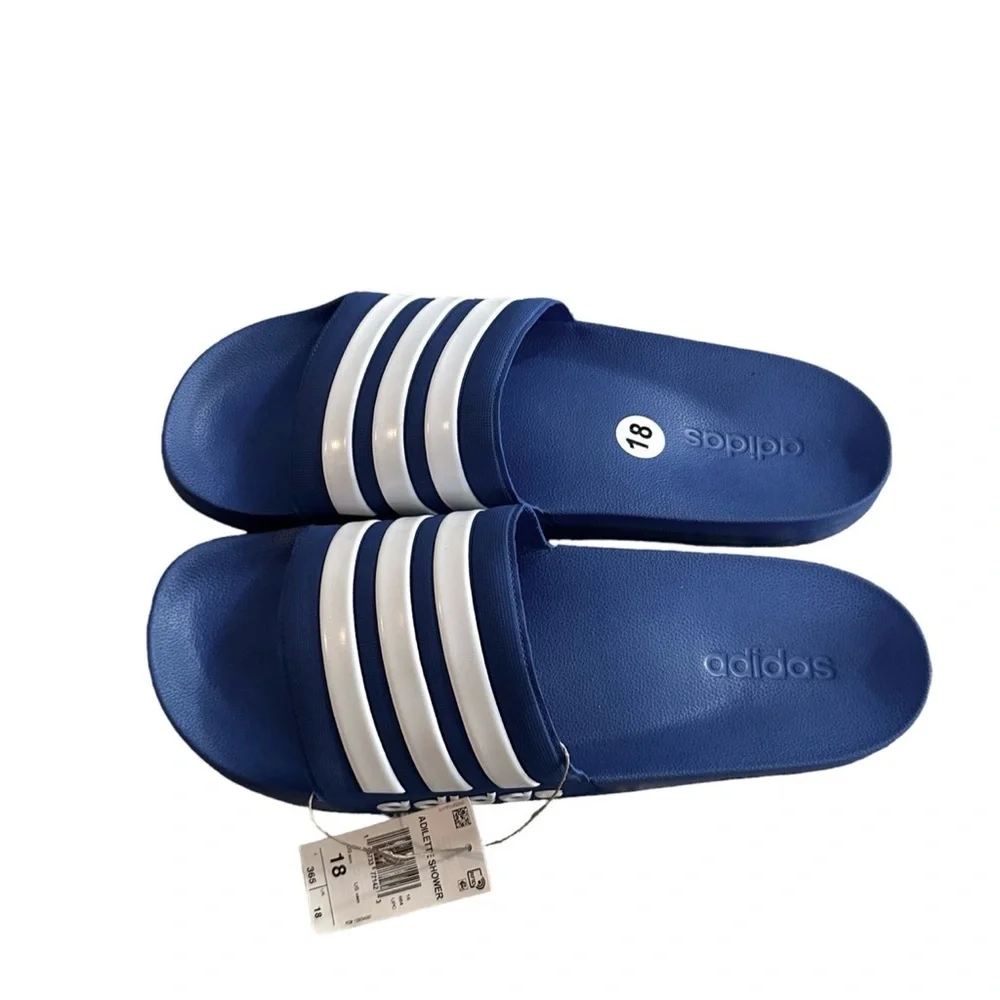 NWT Men’s Adidas Adilette Shower Sport Slides Sandals size 18‎